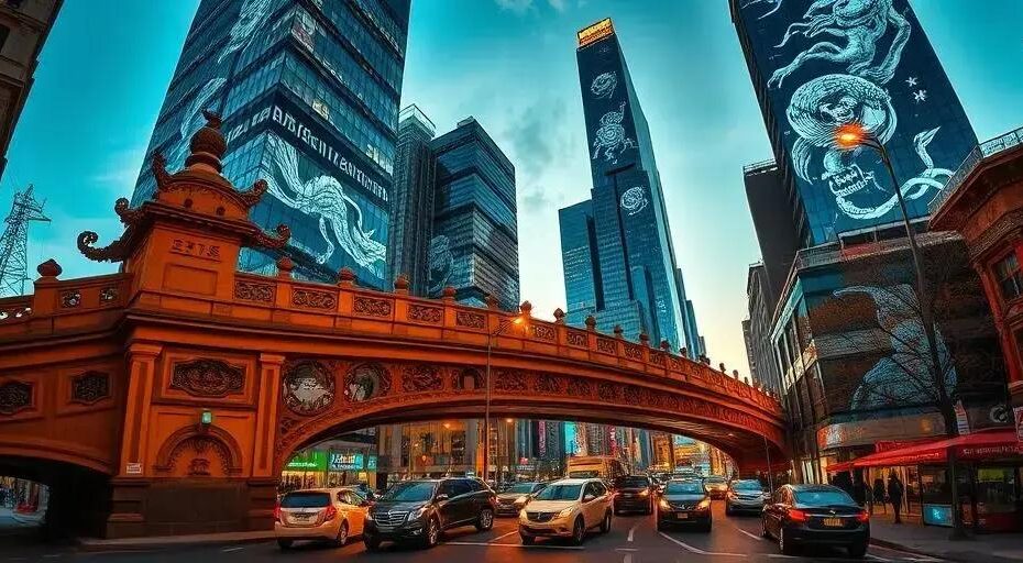 Pontes entre a arte tradicional e a arte moderna na cidade: fusões que inspiram
